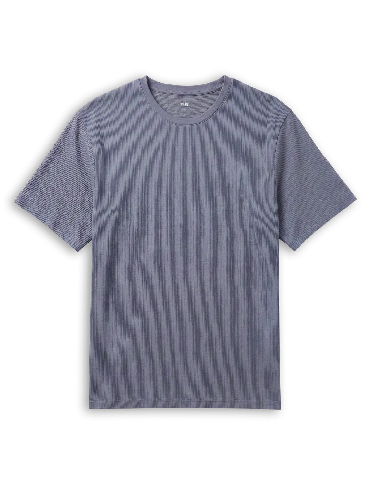 Boxy Fit Crew Neck T-Shirt - Blue