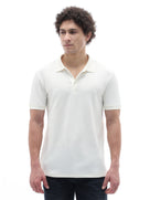Straight Fit Structured T-Shirt - Off White