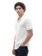 Straight Fit Structured T-Shirt - Off White