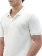 Straight Fit Structured T-Shirt - Off White