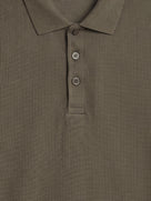 Straight Fit Structured T-Shirt - Olive Green