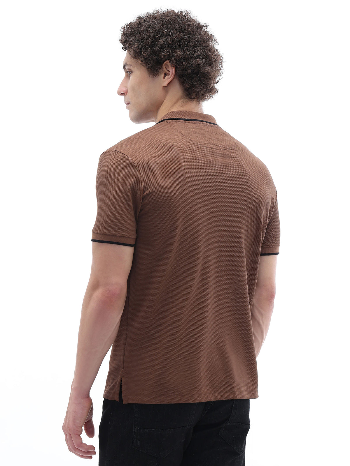 Regular Fit 100% Cotton T-Shirt - Brown