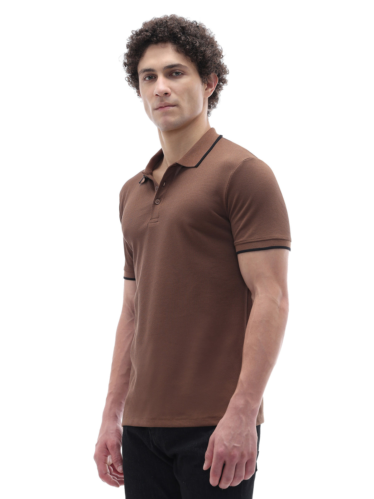 Regular Fit 100% Cotton T-Shirt - Brown