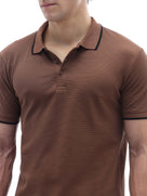 Regular Fit 100% Cotton T-Shirt - Brown
