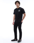 Boxy Fit 100% Cotton T-Shirt - Black