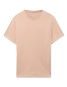 Slim Fit Stretch Cotton Crew Neck T-Shirt - Pink