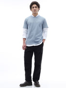 Regular Fit Structured T-Shirt - Blue