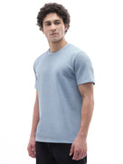 Regular Fit Structured T-Shirt - Blue
