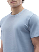 Regular Fit Structured T-Shirt - Blue