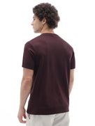 Regular Fit Structured T-Shirt - Brown