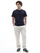 Regular Fit Structured T-Shirt - Navy Blue