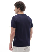 Regular Fit Structured T-Shirt - Navy Blue