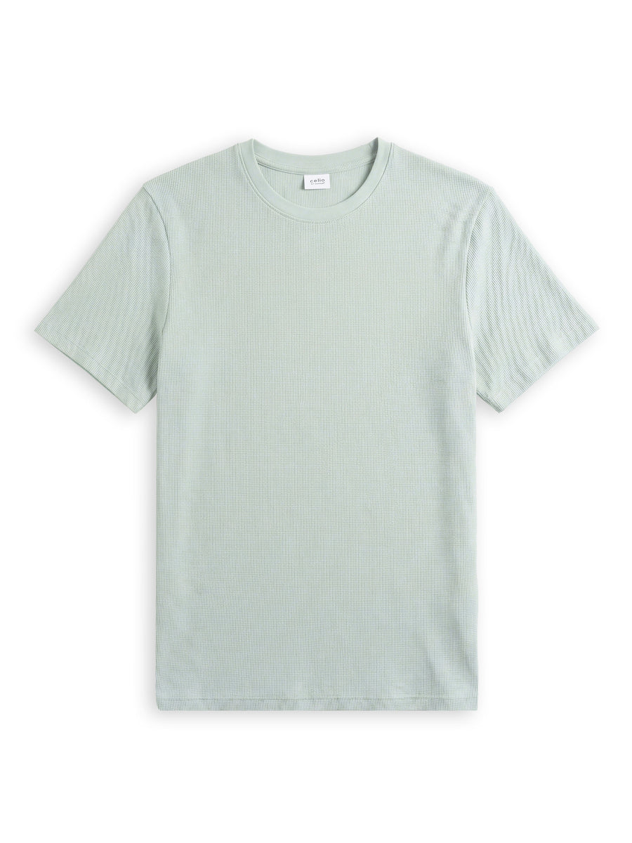 Regular Fit Structured T-Shirt - Green