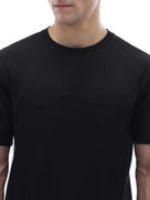 Regular Fit Structured T-Shirt - Black