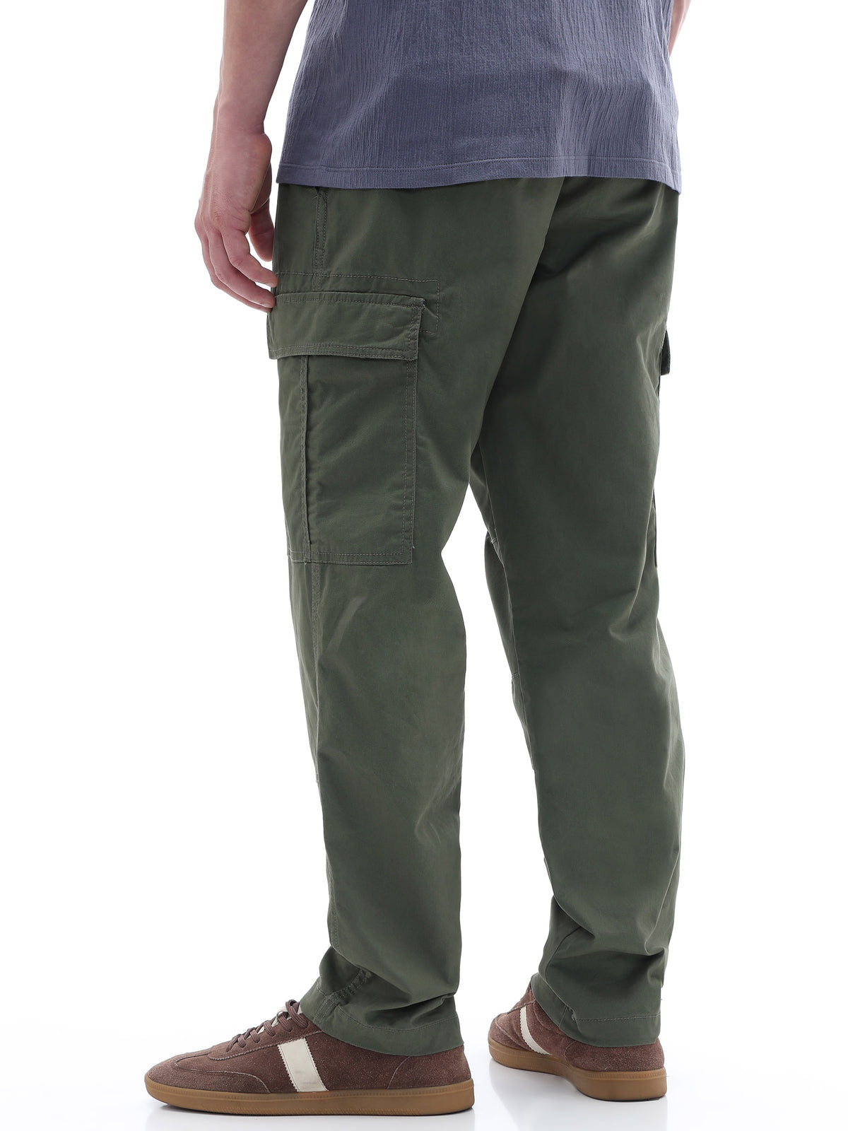 Straight Fit Trousers - Green