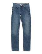 Slim Fit Stretch Cotton Jeans - Blue