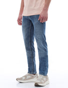 Slim Fit Stretch Cotton Jeans - Blue