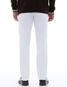 Loose Fit Stretch Cotton Jeans - White