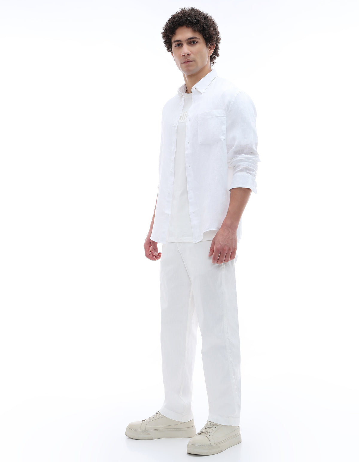 Relaxed Fit Jeans - Off White