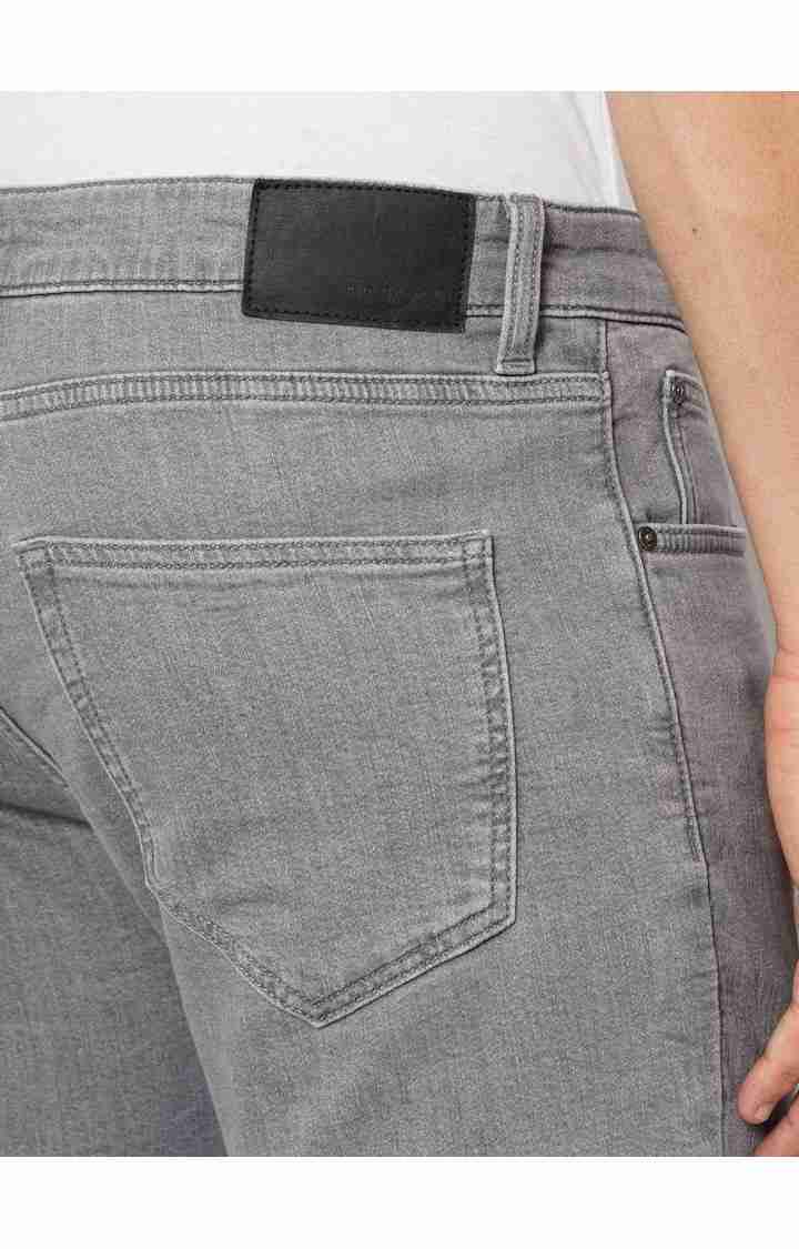 Celio* Cotton Straight Fit Grey Jean