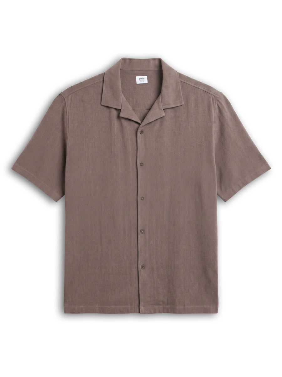 Relaxed Fit Shirt - Light Brown
