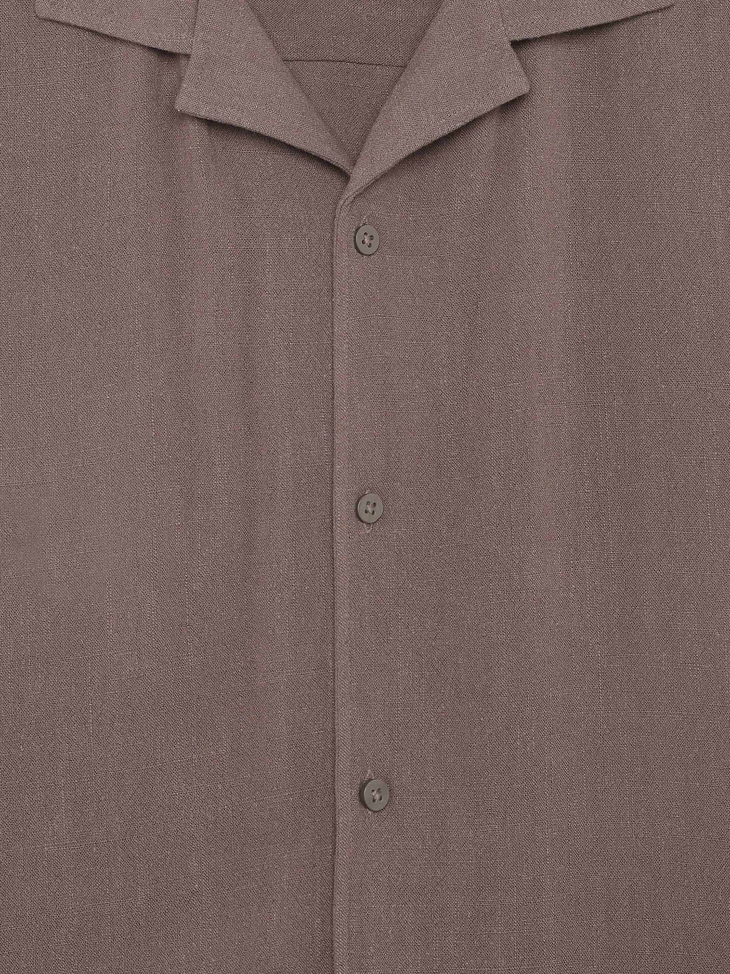 Relaxed Fit Shirt - Light Brown