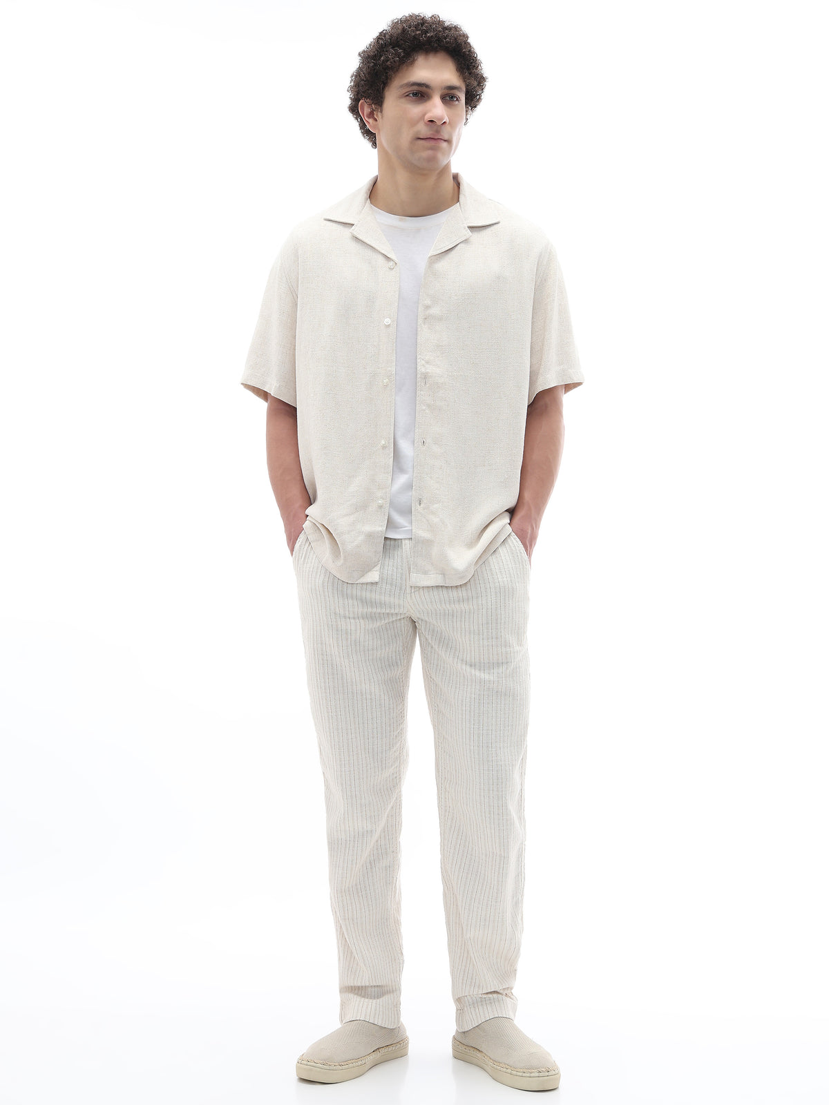 Relaxed Fit Shirt - Natural Beige