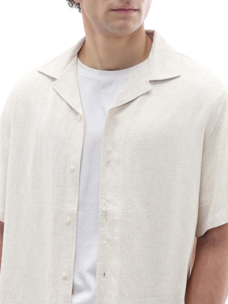 Relaxed Fit Shirt - Natural Beige