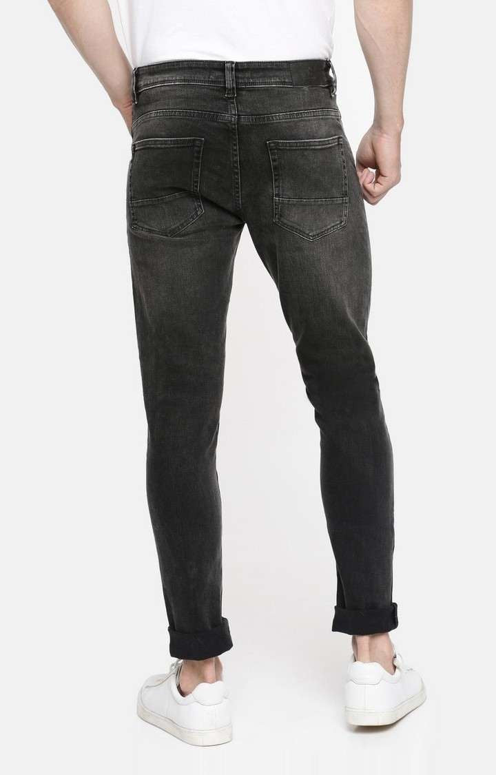 Celio Men Black Solid Skinny Fit Cotton Jeans