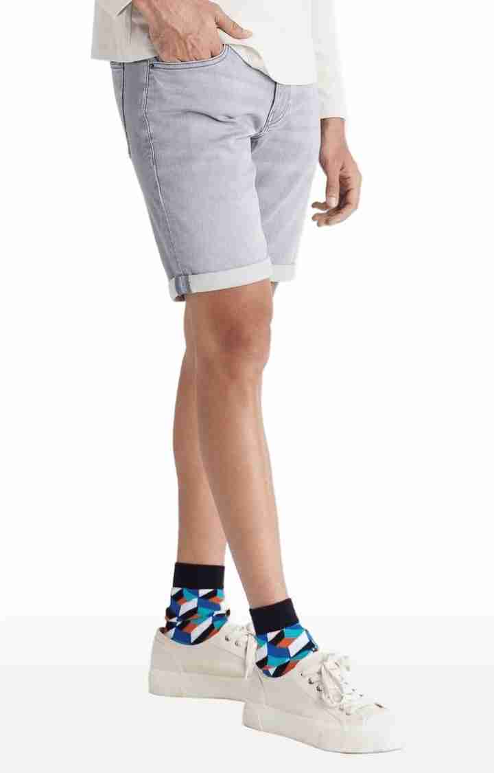 Celio* Polycotton Regular Fit Grey Shorts