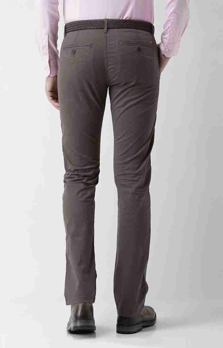 Celio* Cotton Regular Fit Brown Trouser