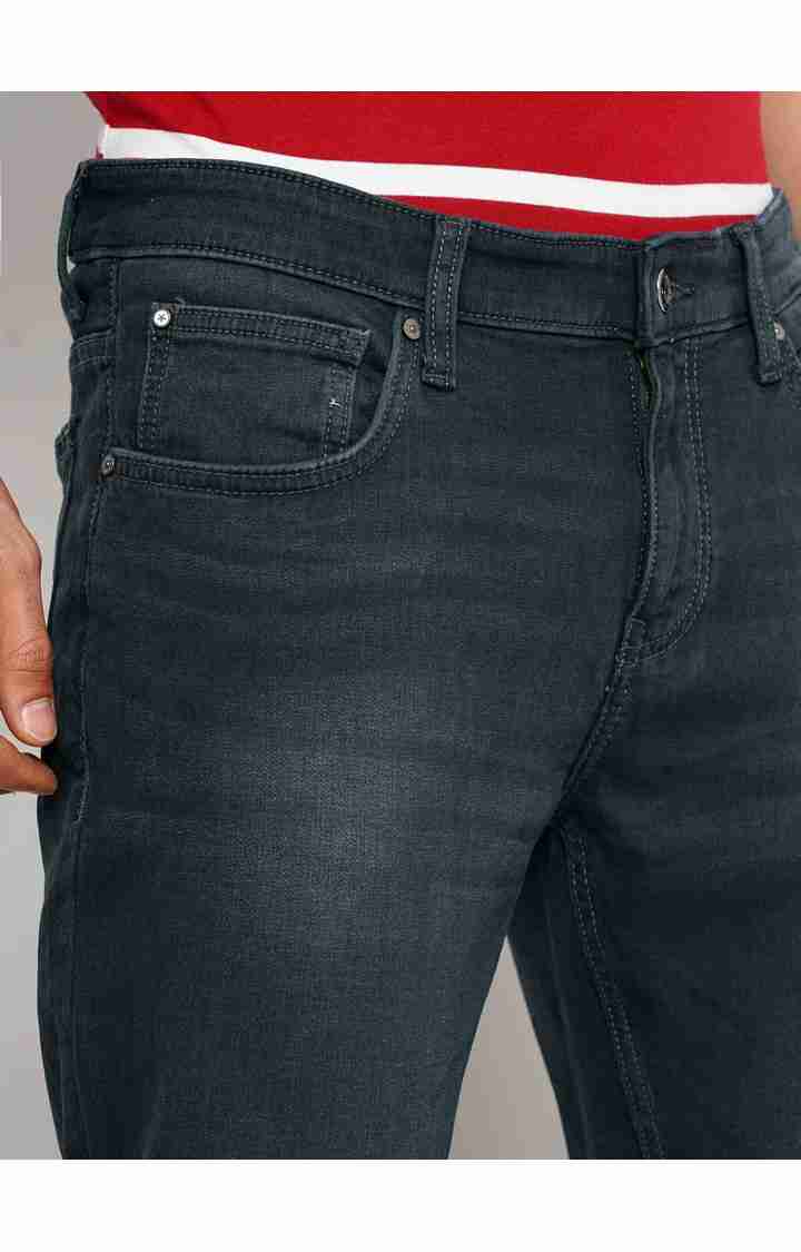 Celio* Cotton Skinny Fit Green Jean