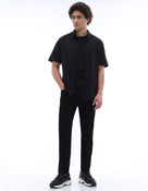 Slim Fit Stretch Cotton Jeans - Black