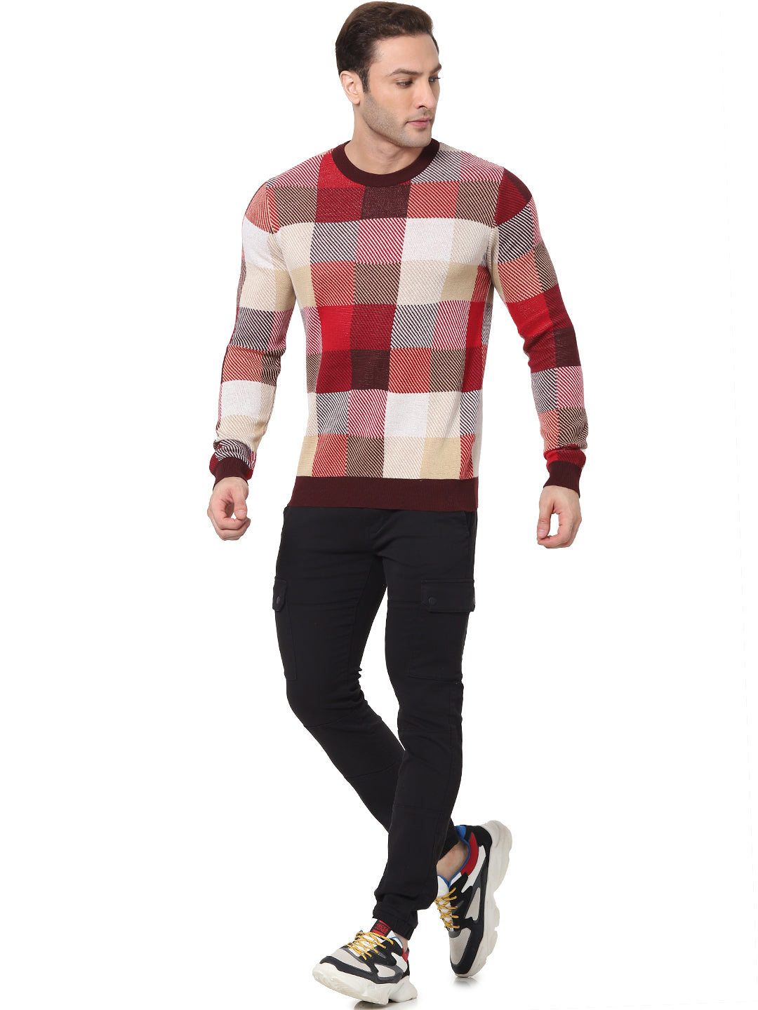 Celio* Cotton Slim Fit Black Trouser