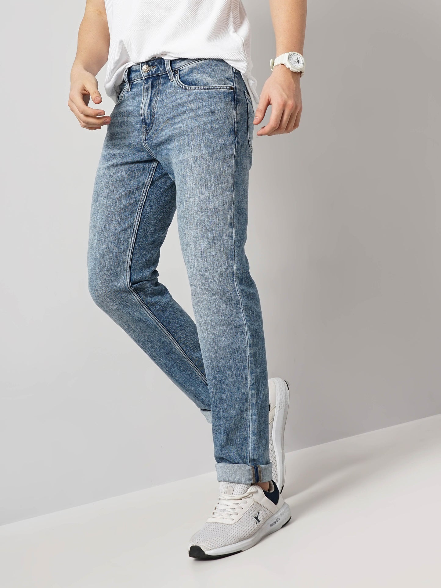 Celio* Cotton Straight Fit Blue Jean