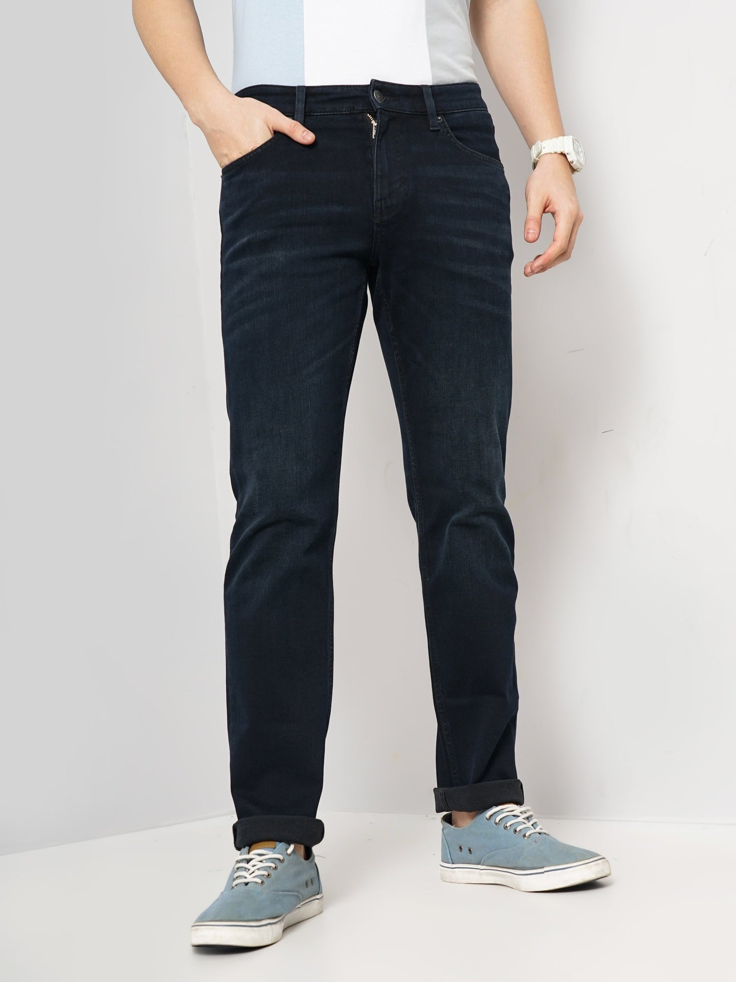 Celio* Cotton Straight Fit Blue Jean
