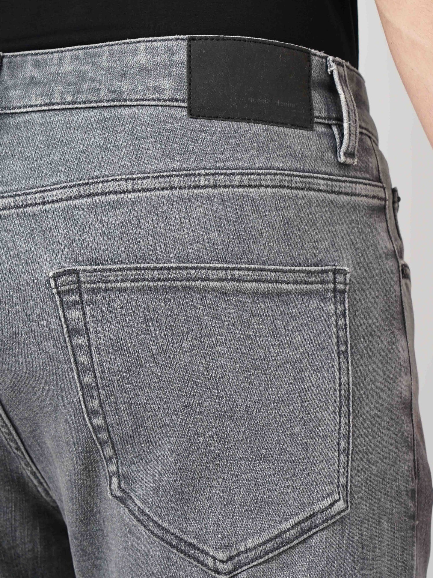 Celio* Cotton Straight Fit Grey Jean