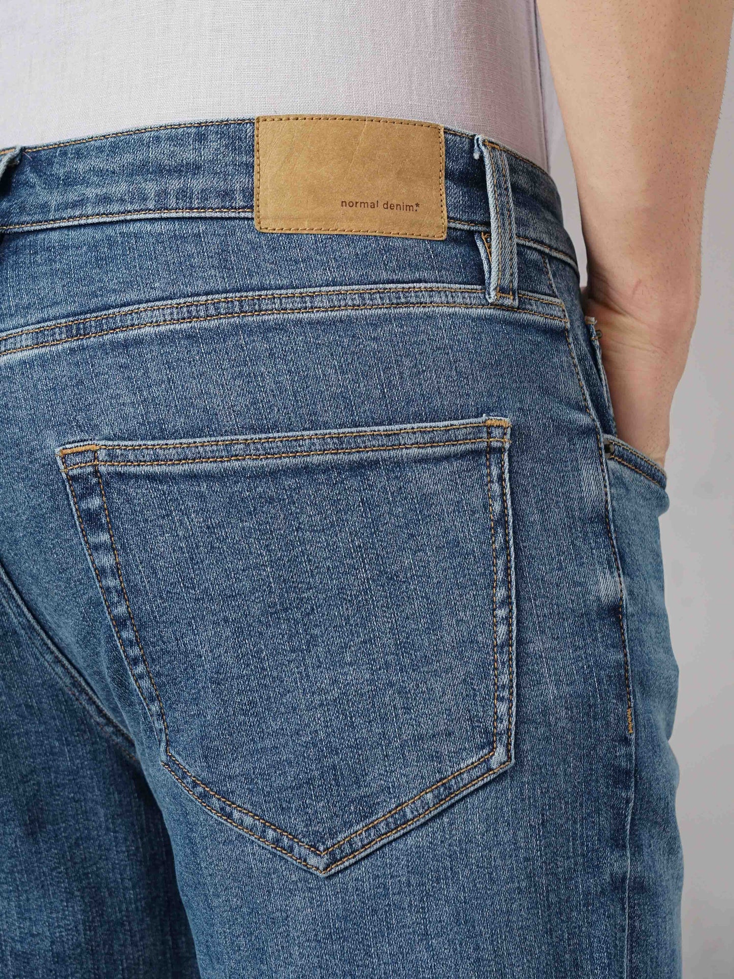 Celio* Cotton Straight Fit Blue Jean