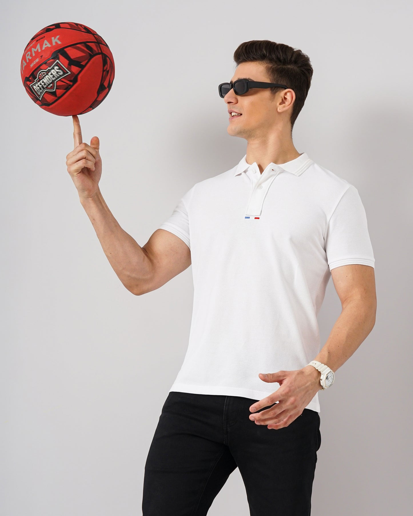 Celio* Solid Regular Fit Cotton White T-Shirt