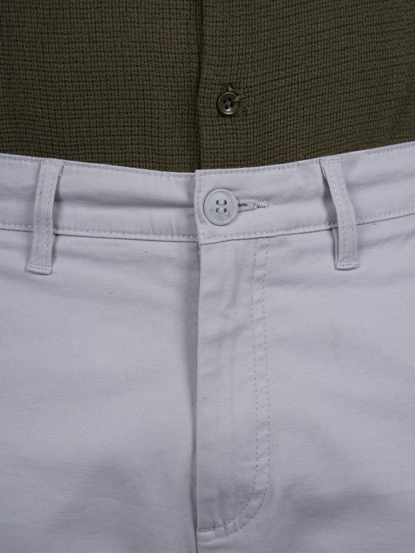 Celio* Cotton Straight Fit Grey Chino