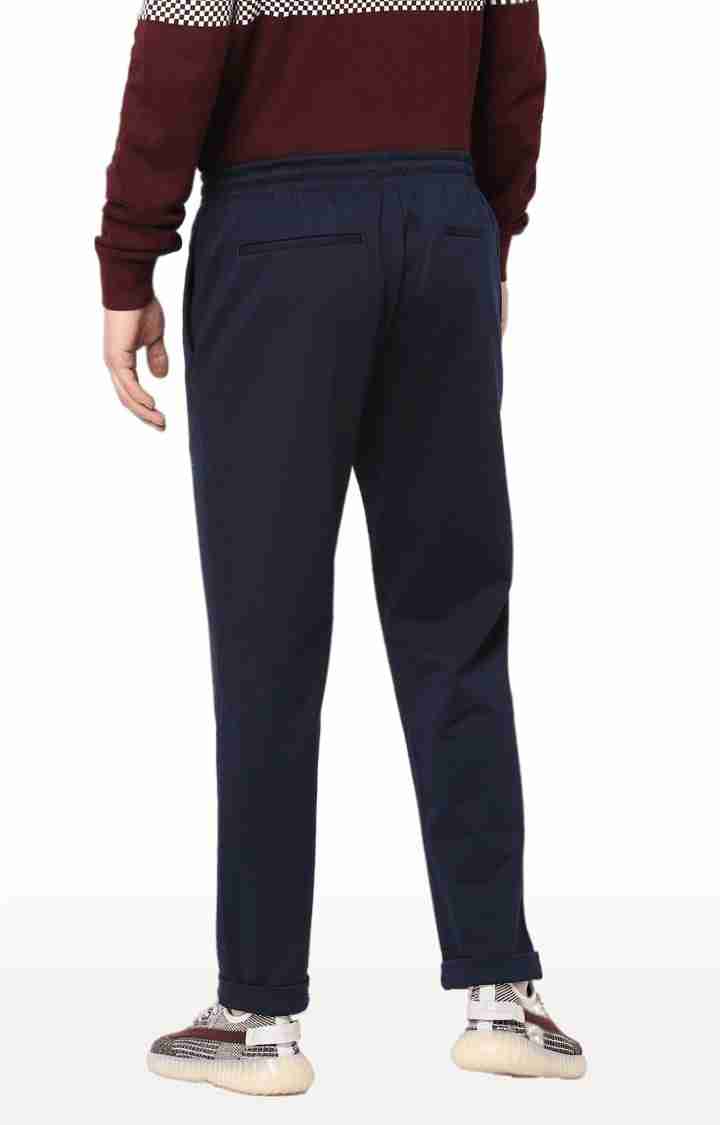 Celio* Polyester Slim Fit Navy Blue Trackpant