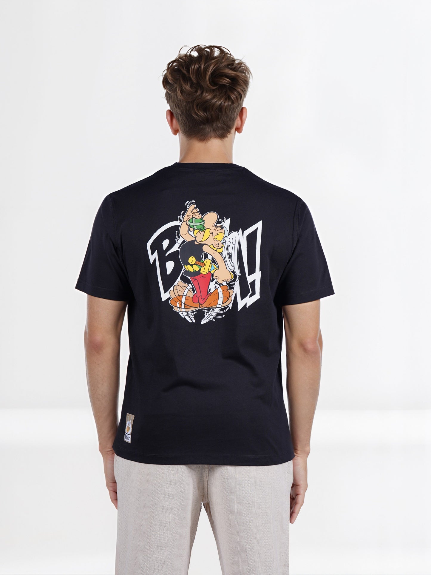 Celio* Men Black Solid Boxy Fit Cotton Tshirt