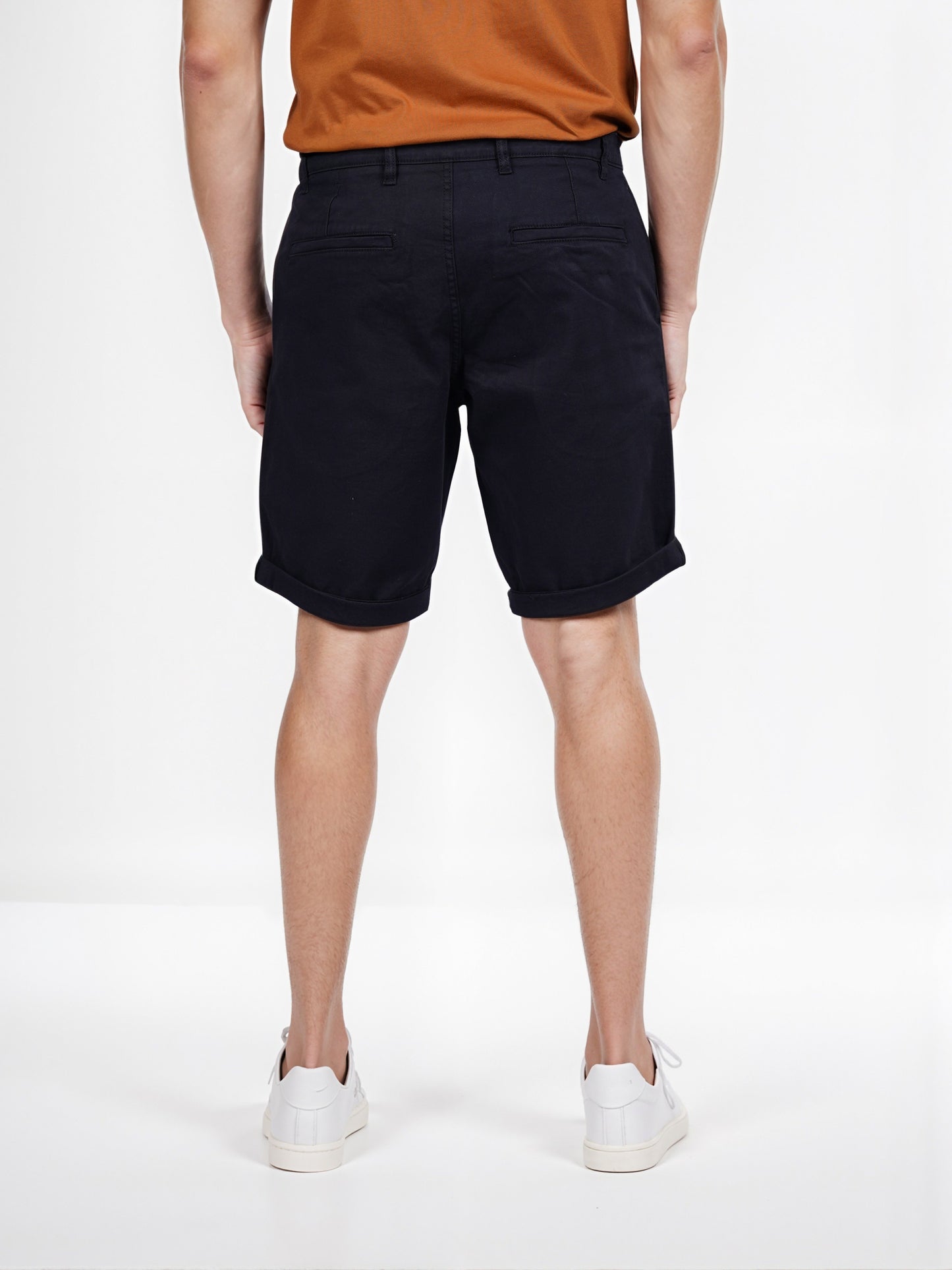Celio* Cotton Regular Fit Black Bermuda