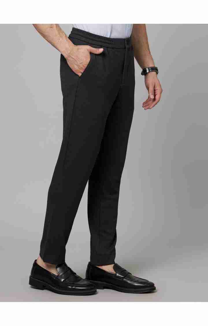 Celio* Cotton Slim Fit Grey Trouser