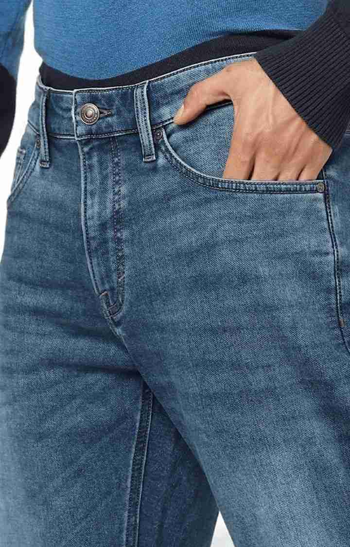 Celio* Cotton Straight Fit Blue Jean