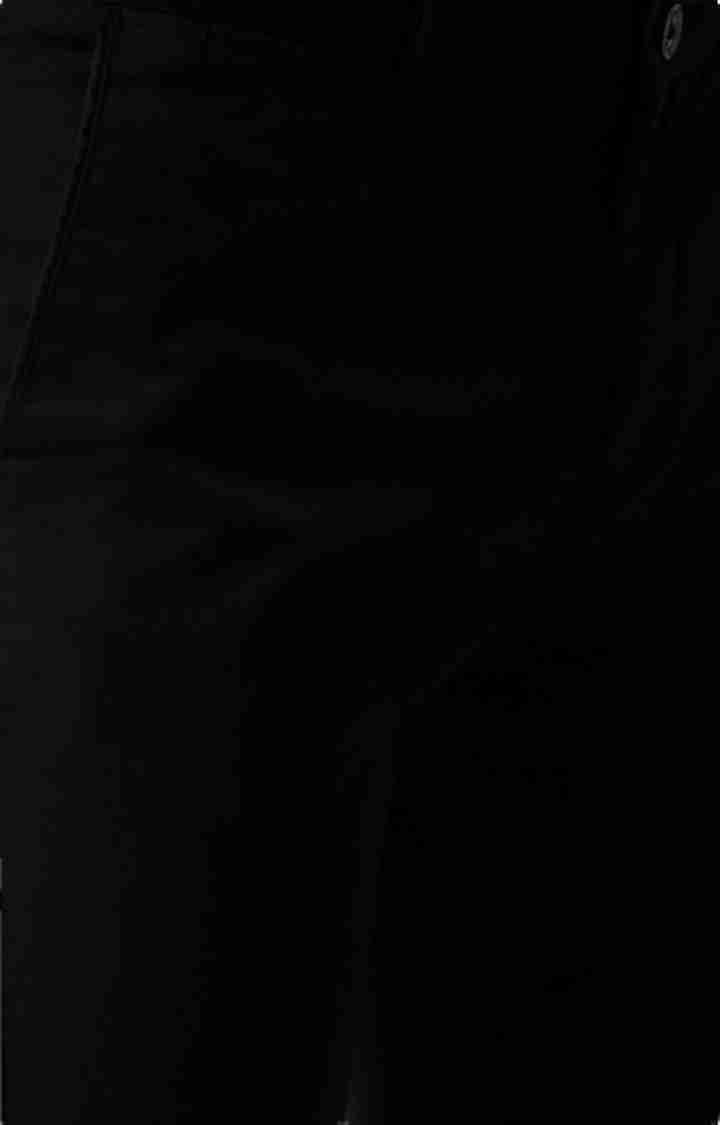 Celio* Cotton-Blend Regular Fit Black Trouser