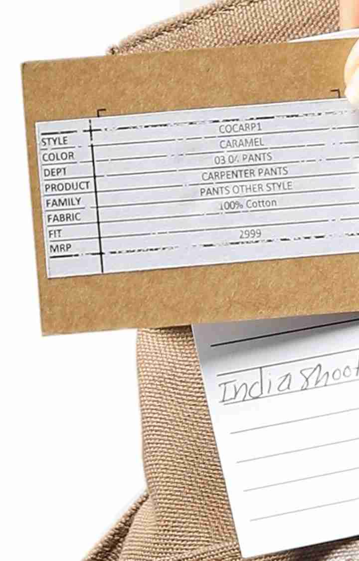 Celio* Cotton Regular Fit Brown Trouser