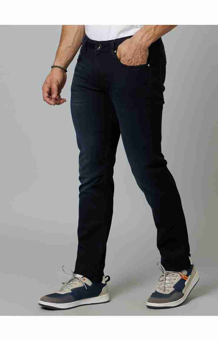 Celio* Cotton-Blend Slim Fit Black Jean