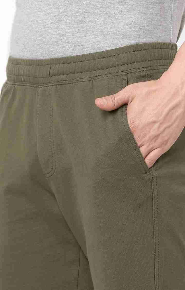 Celio* Cotton Regular Fit Green Shorts