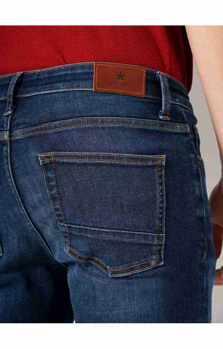 Celio* Cotton-Blend Slim Fit Blue Jean